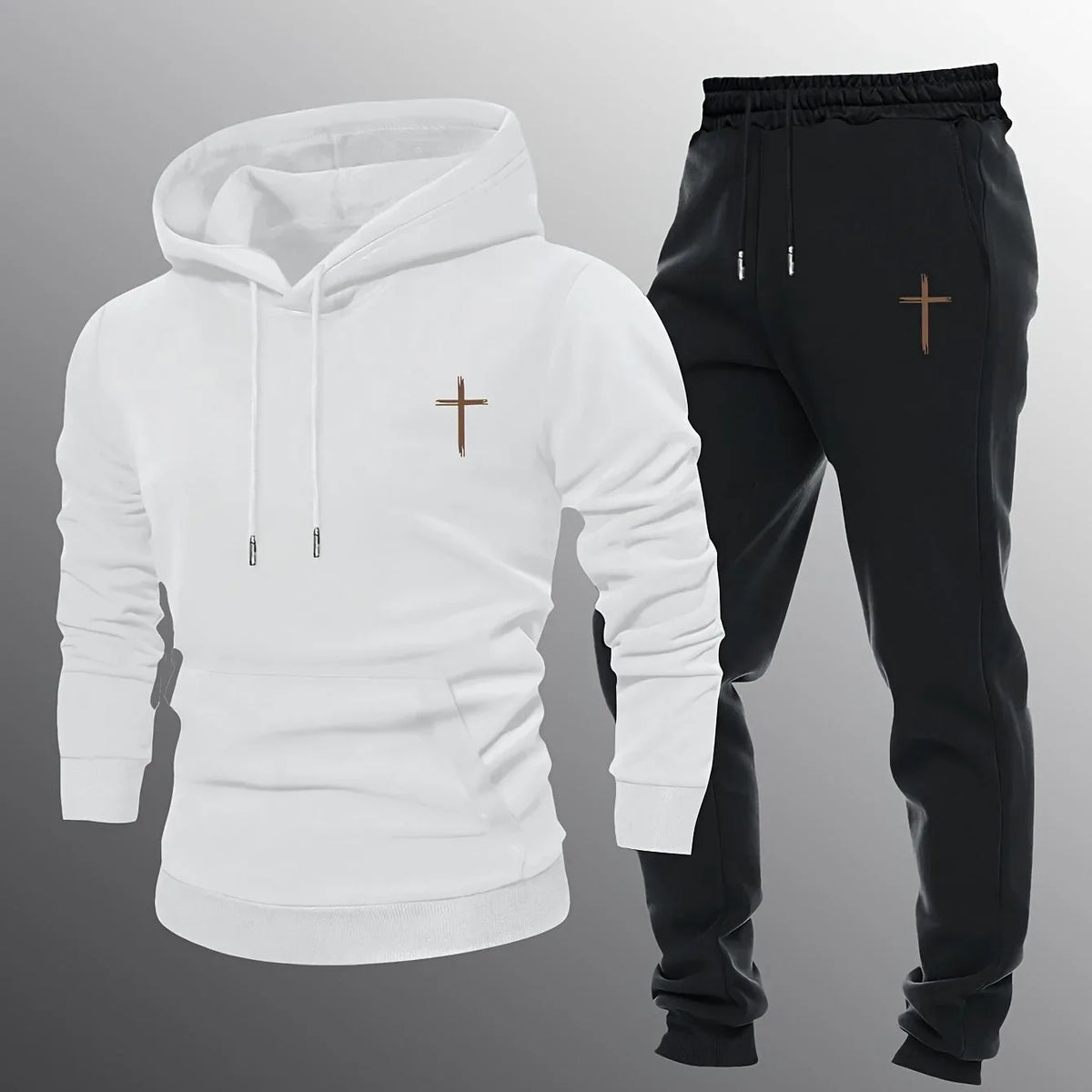 Men's Minimalist Cross Sweatsuit - God Cloth