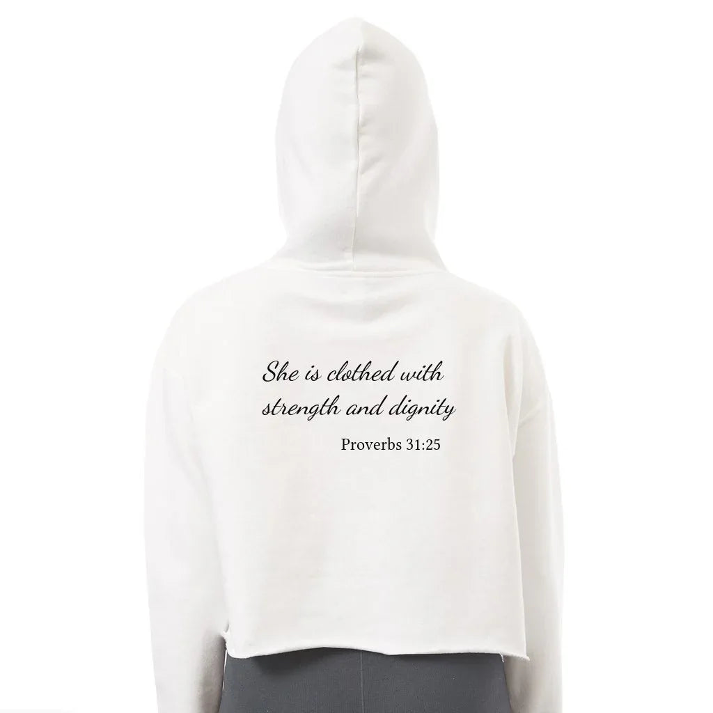 Women's Cropped Blessed Hoodie - God Cloth