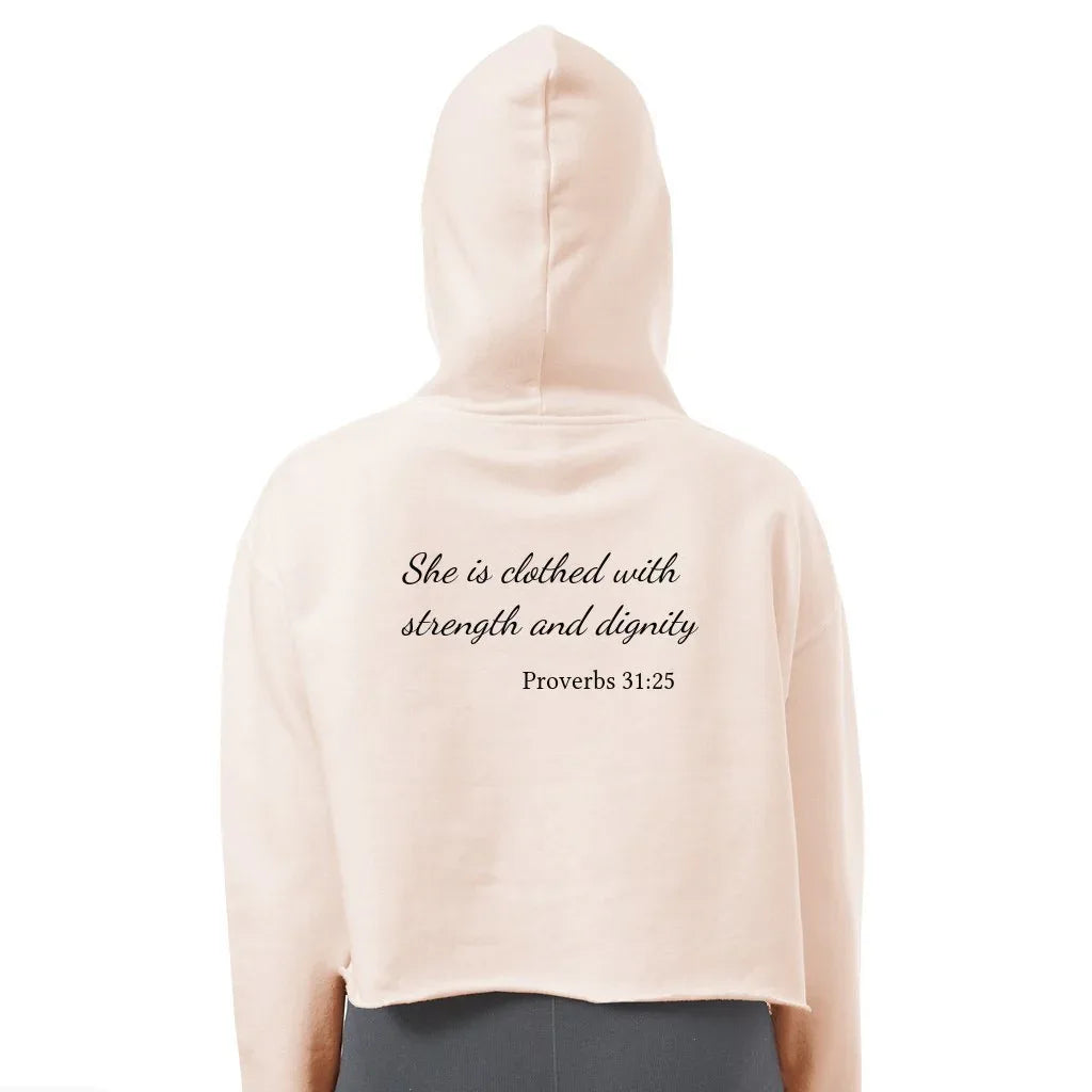 Women's Cropped Blessed Hoodie - God Cloth