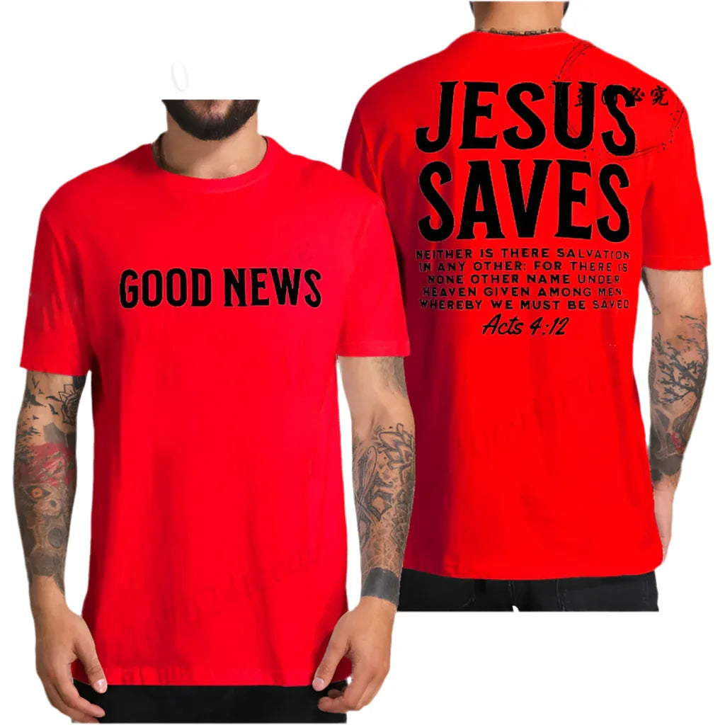 Good News Jesus Saves T Shirt - God Cloth