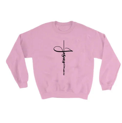 Jesus Cross Sweatshirt - God Cloth
