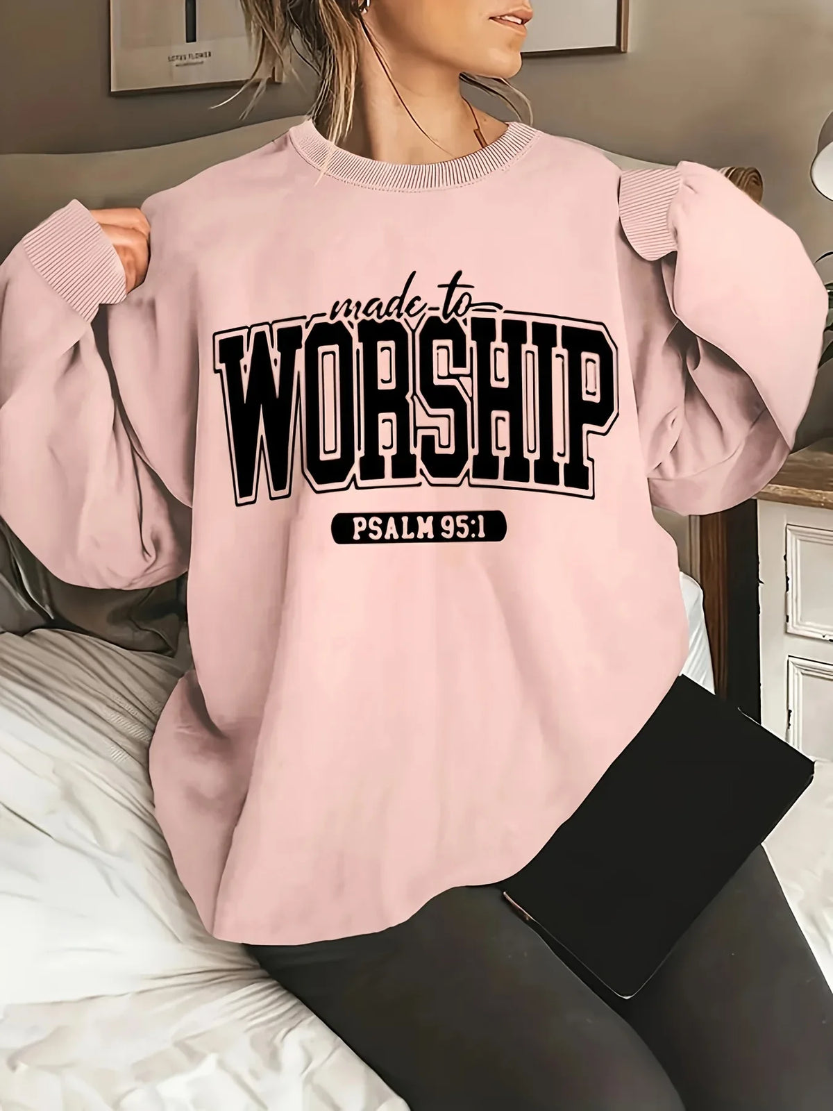 Women's Made to Worship Sweatshirt - God Cloth