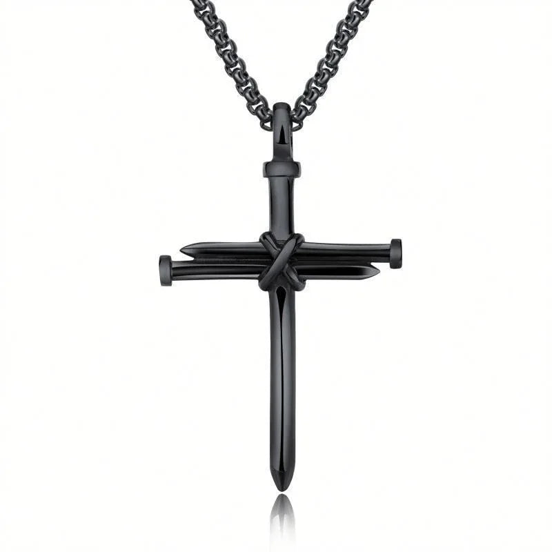 Iron Nail Cross Necklace - God Cloth