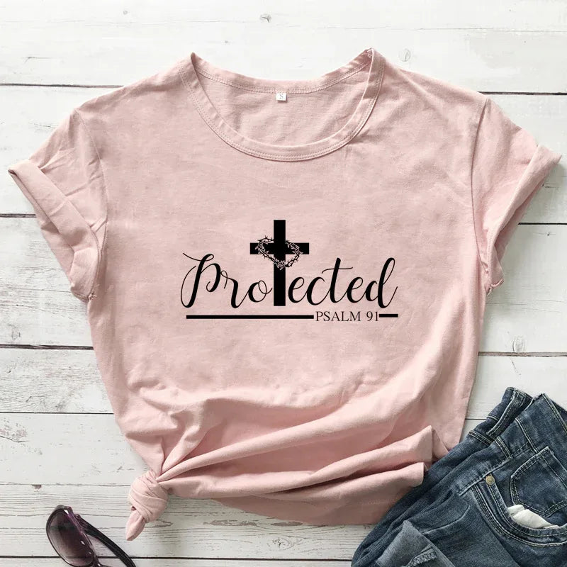 Protected by the Cross T-shirts - God Cloth