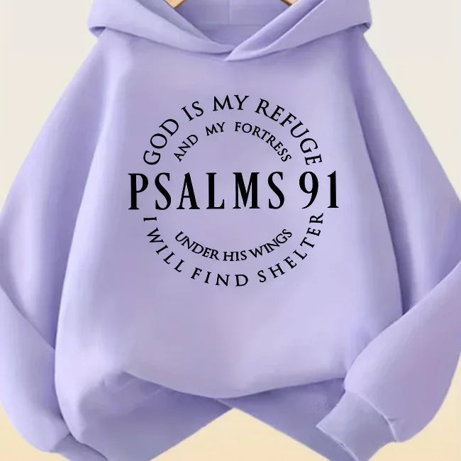 Women's Psalm 91 Bible Verse Hoodie - God Cloth