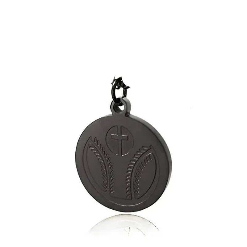 Unisex Baseball Cross Necklace - God Cloth