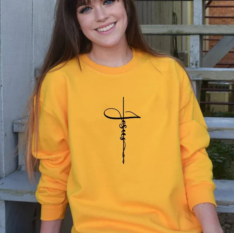 Jesus Cross Sweatshirt - God Cloth
