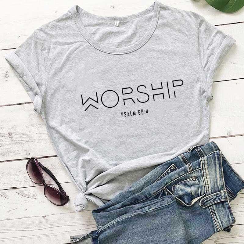 Lady's Worship Scripture T-Shirt - God Cloth
