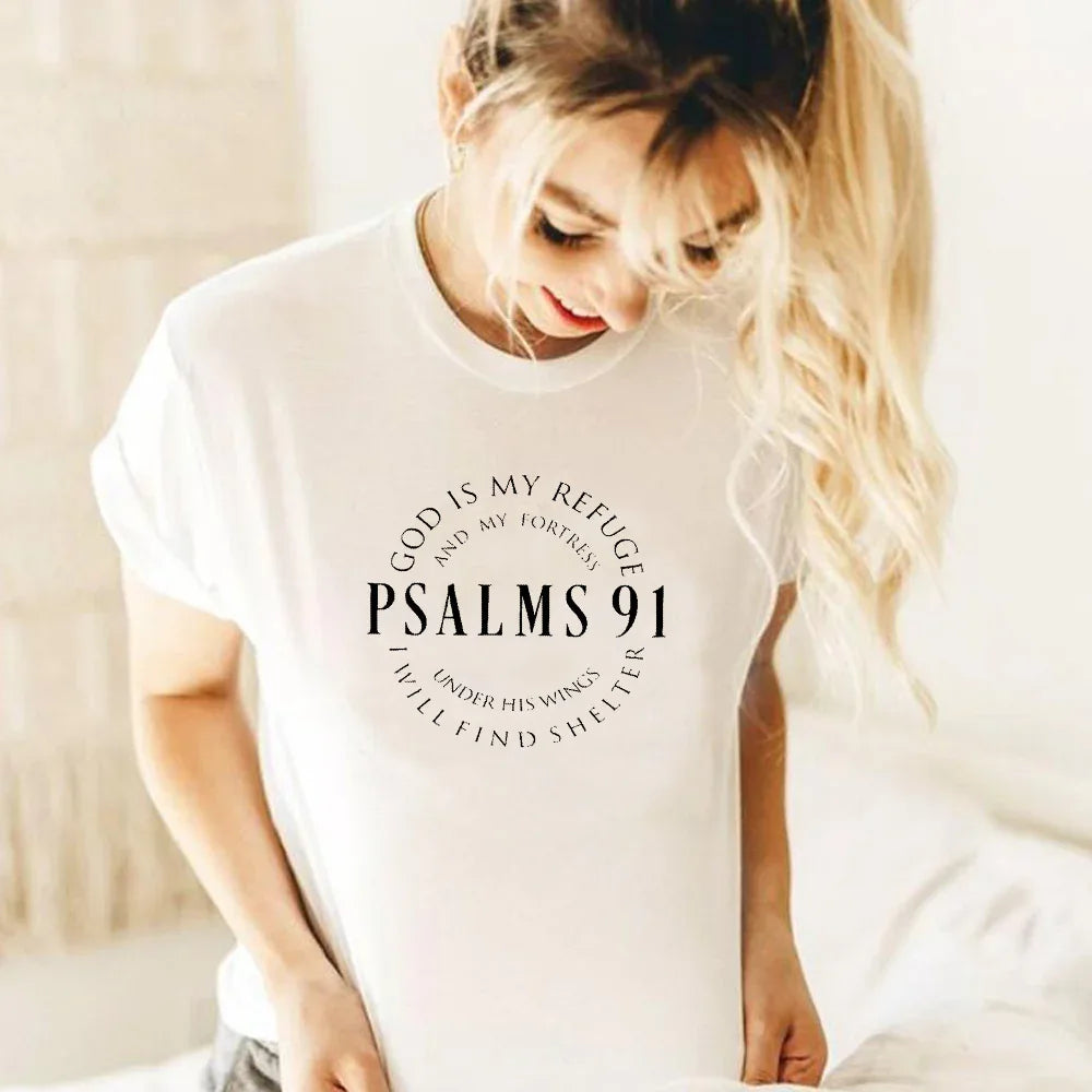 Psalms 91 T-Shirt - God Cloth
