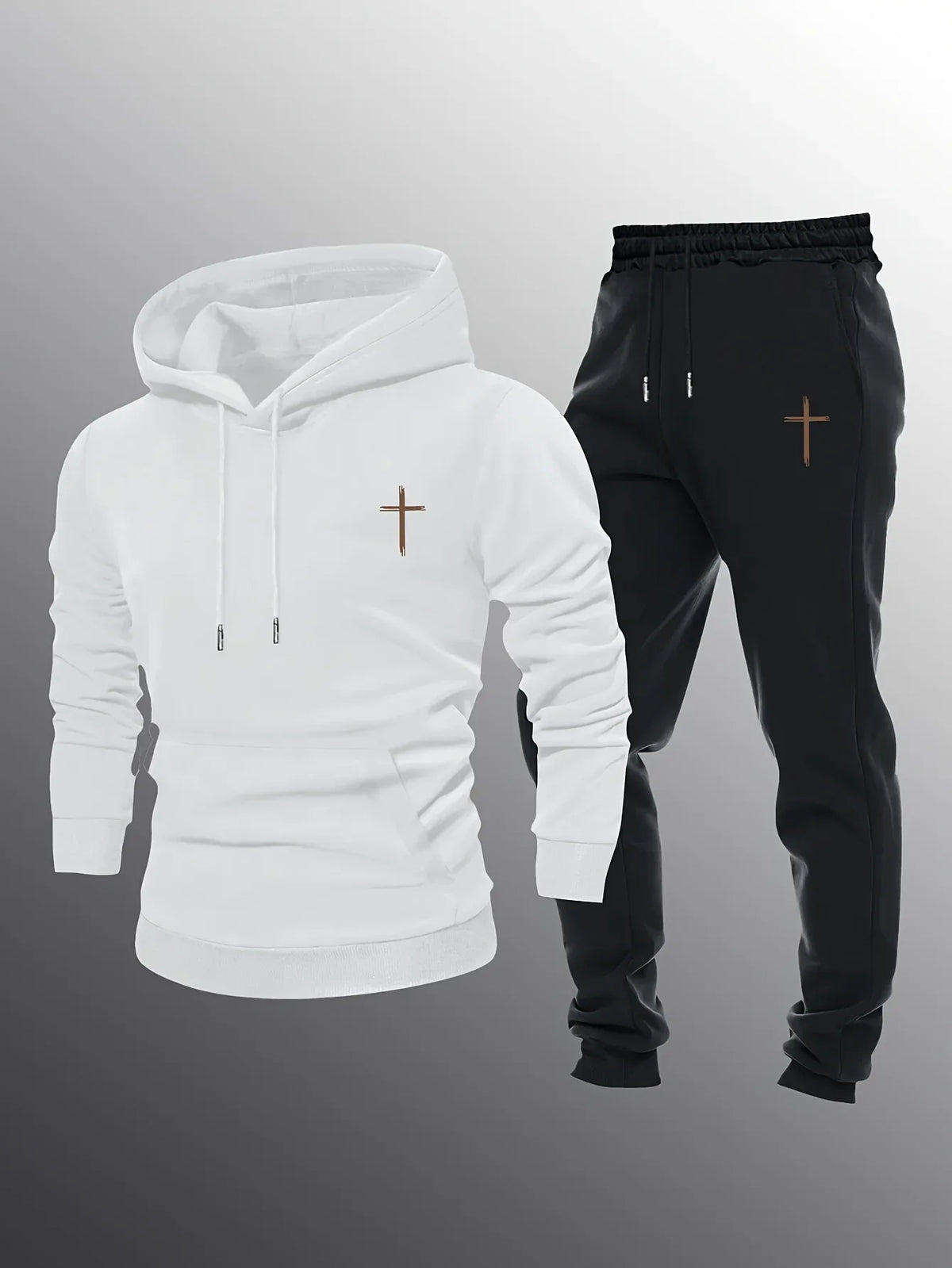 Men's Minimalist Cross Sweatsuit - God Cloth