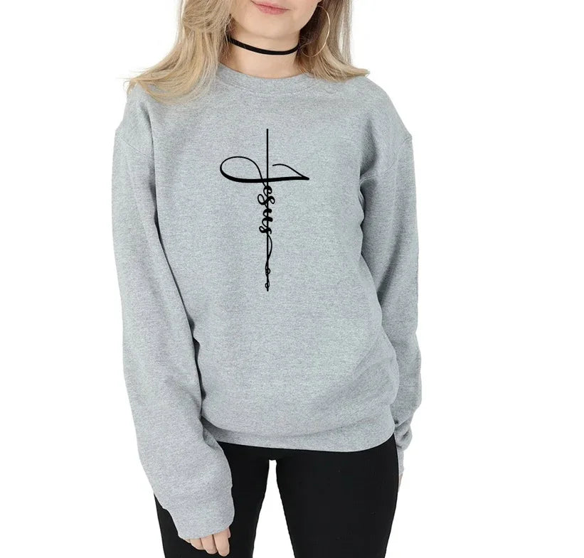 Jesus Cross Sweatshirt - God Cloth