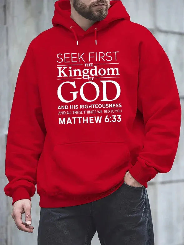 3D Matthew 6:33 Bible Verse Hoodie - God Cloth