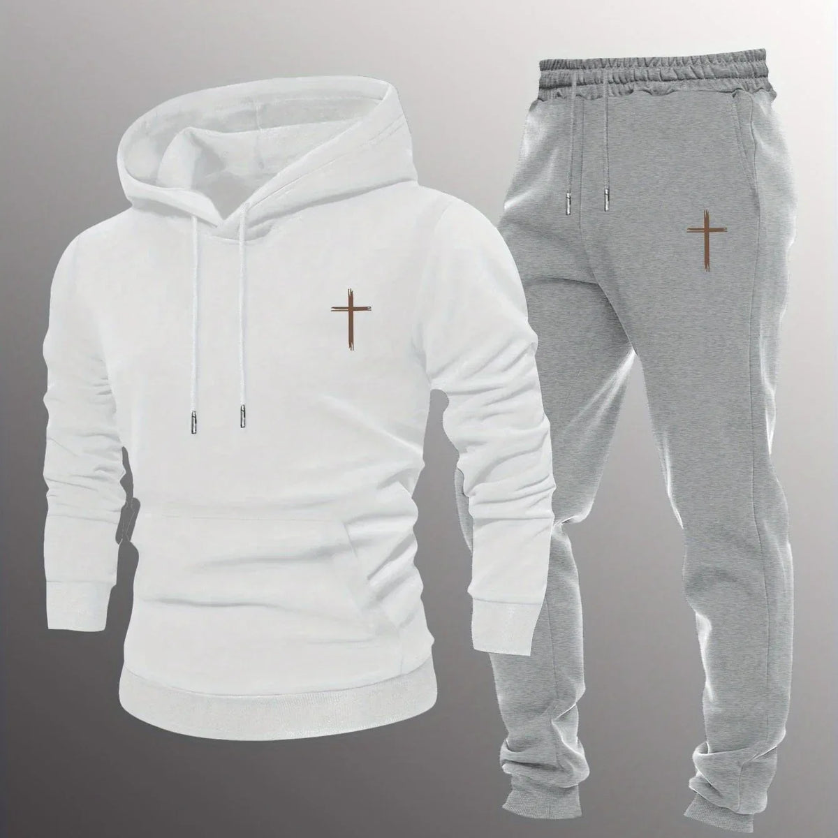 Men's Minimalist Cross Sweatsuit - God Cloth