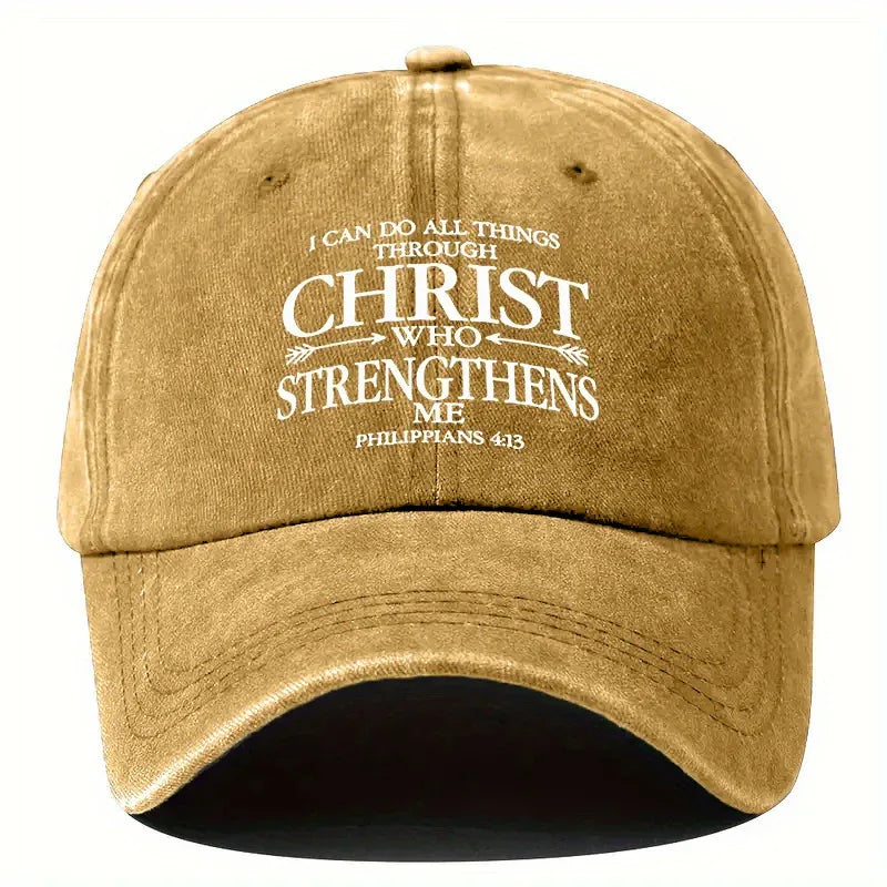 Christian Philippians 4:13 Bible Verse Cap - God Cloth