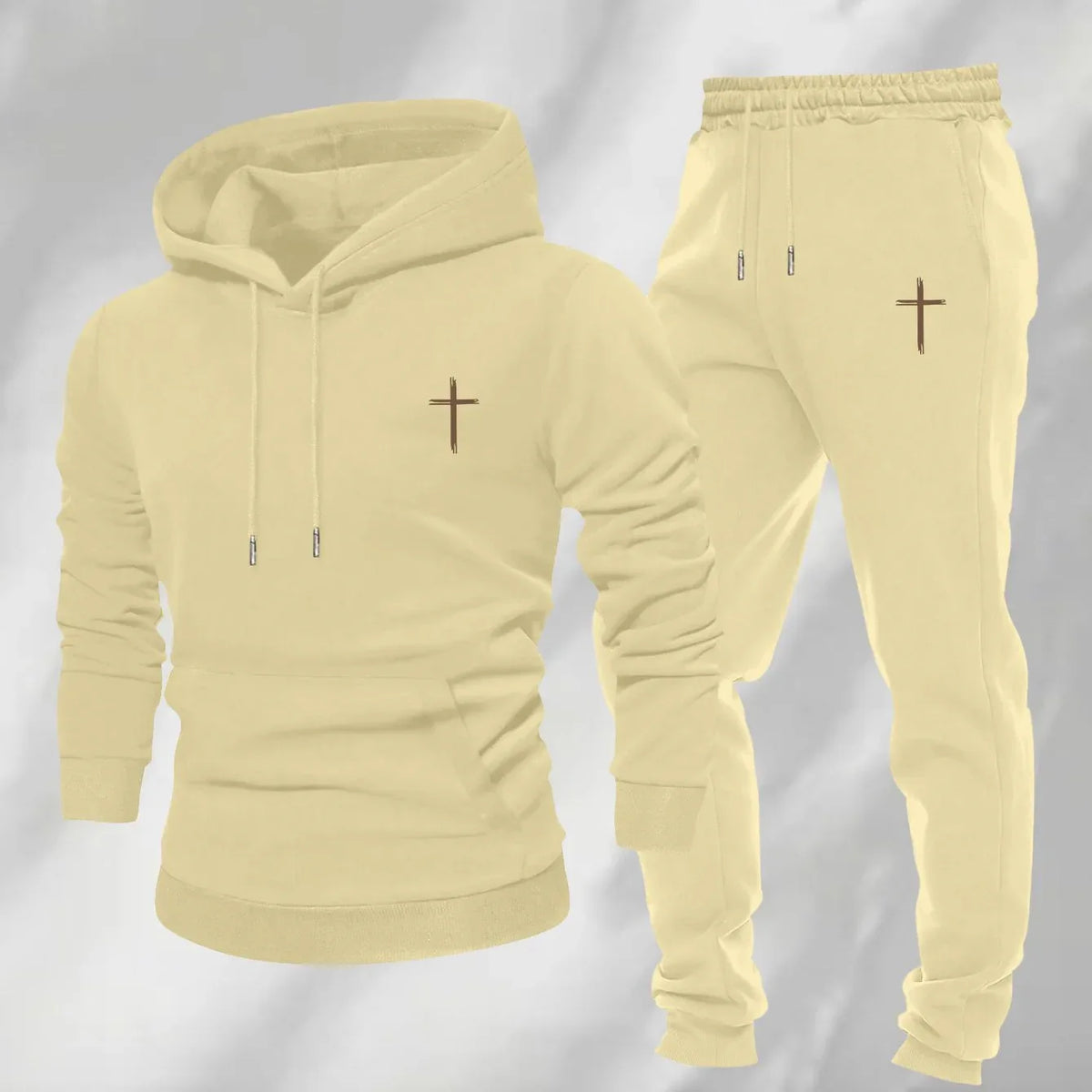 Men's Minimalist Cross Sweatsuit - God Cloth