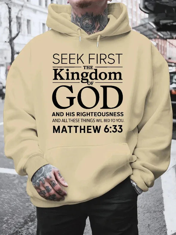 3D Matthew 6:33 Bible Verse Hoodie - God Cloth