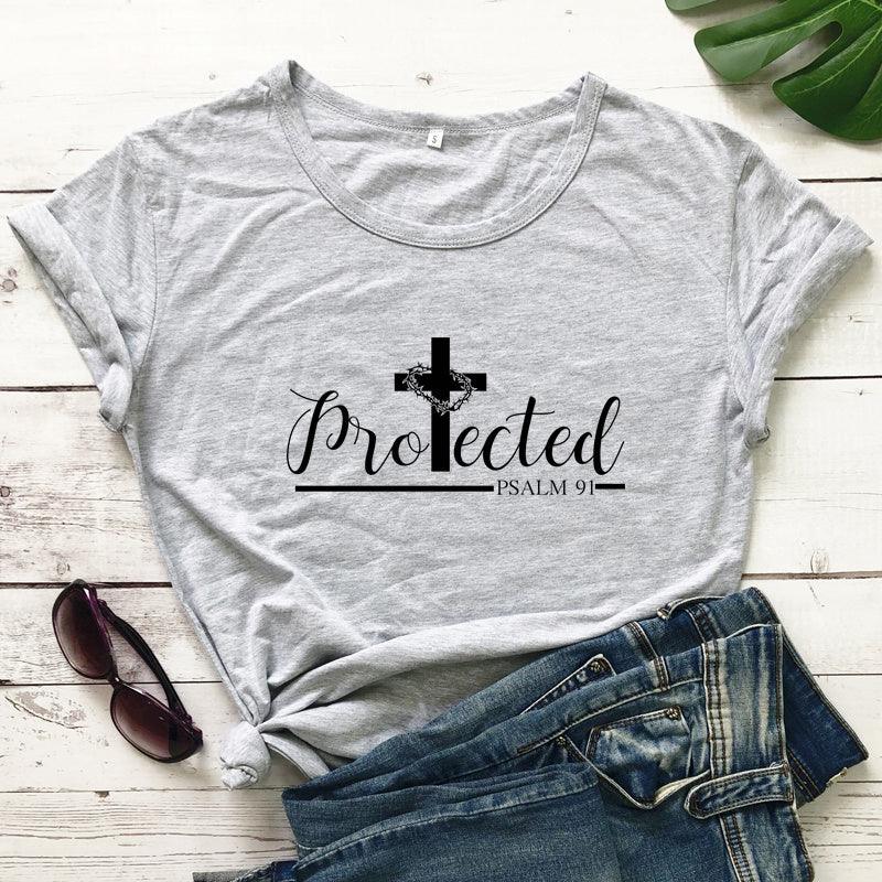 Protected by the Cross T-shirts - God Cloth
