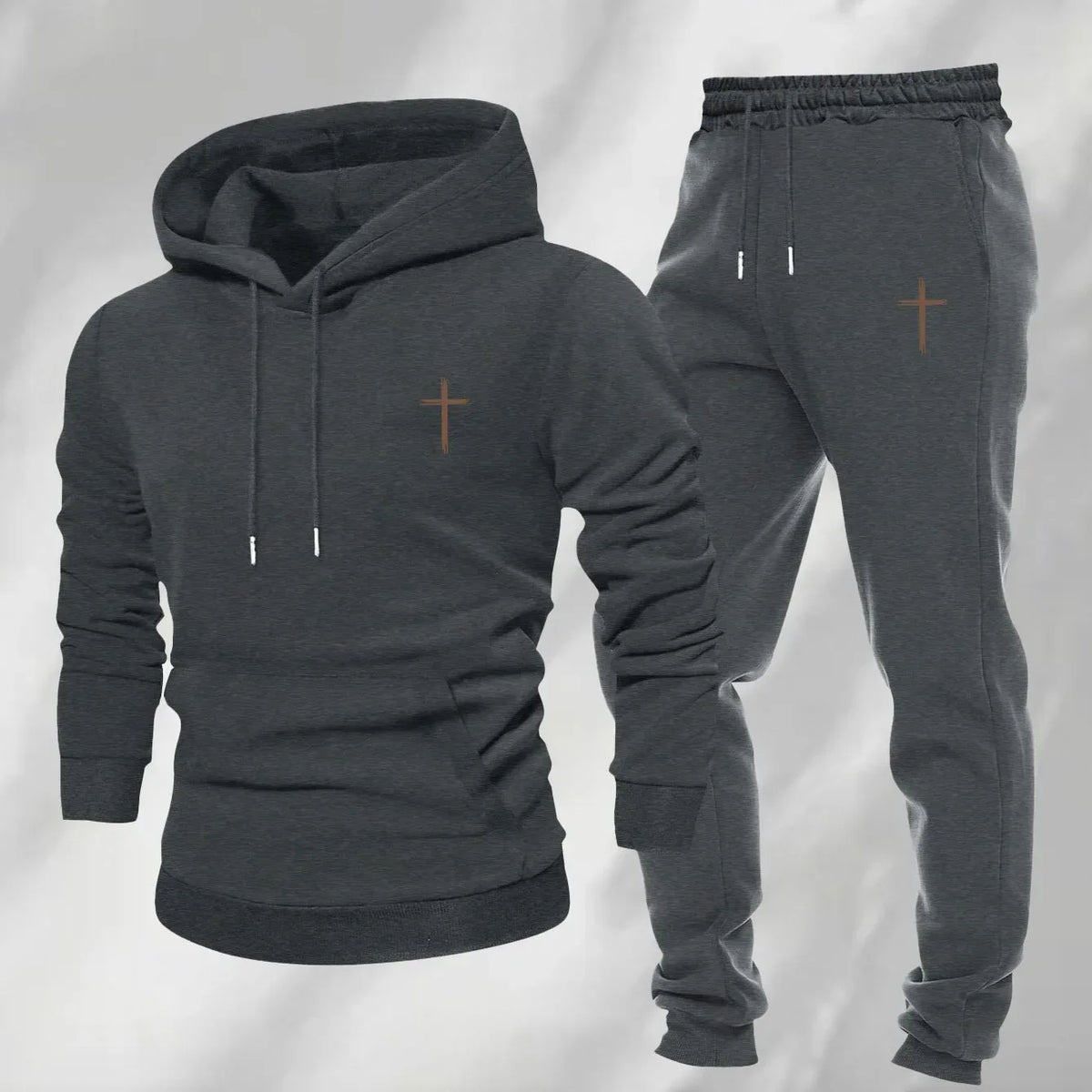 Men's Minimalist Cross Sweatsuit - God Cloth