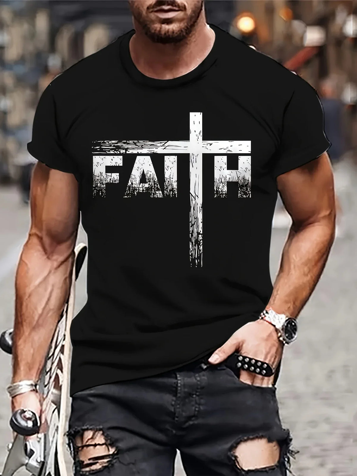 Men's Faith Graphic T-Shirt - God Cloth