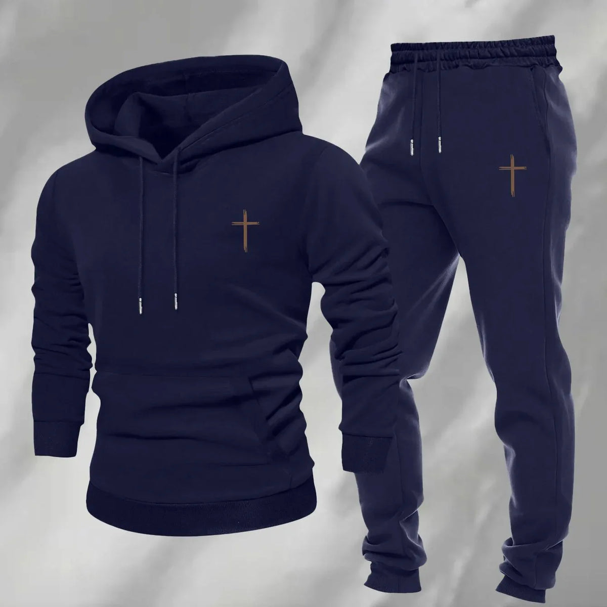 Men's Minimalist Cross Sweatsuit - God Cloth