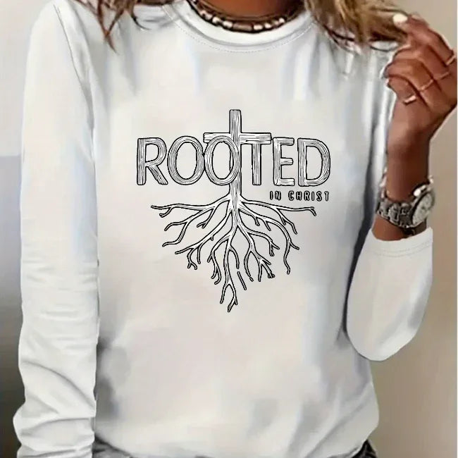 Rooted in Christ Cross & Verse Sweatshirt - God Cloth