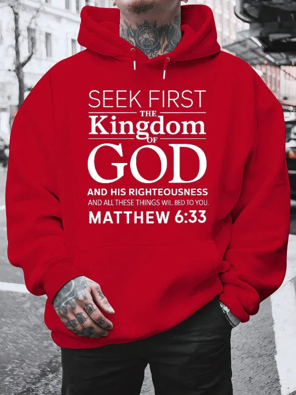 3D Matthew 6:33 Bible Verse Hoodie - God Cloth