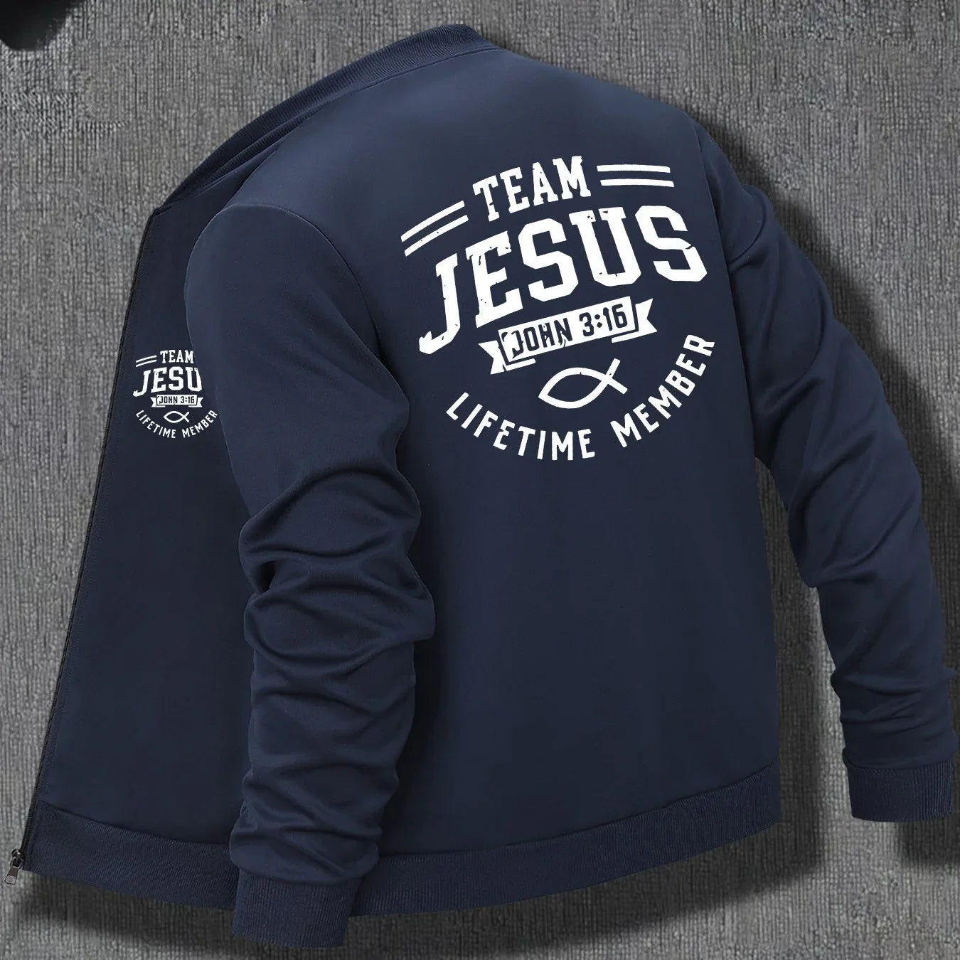 Men's Team Jesus Zip-Up Jacket - God Cloth