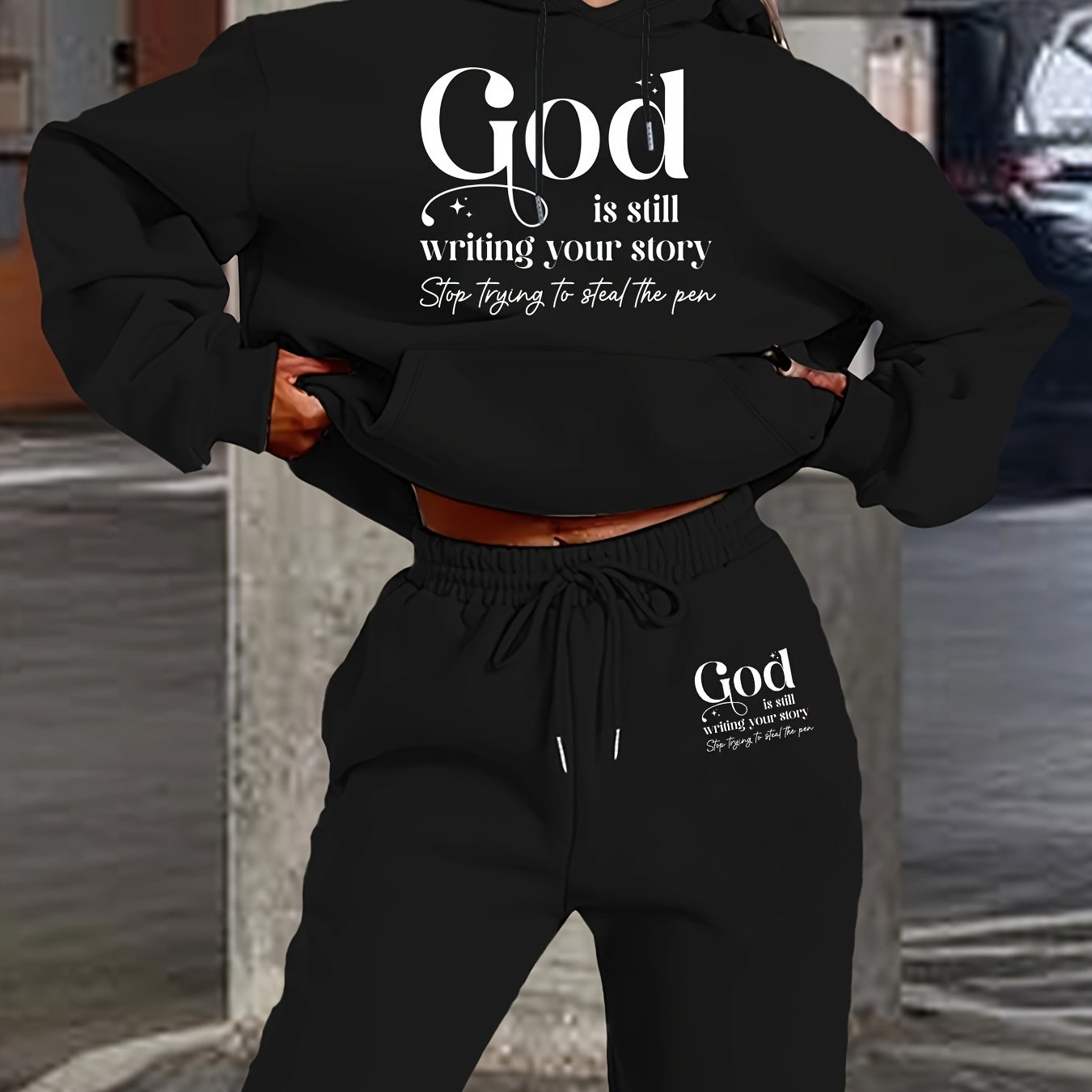 Women's Casual Hoodie & Jogger Set