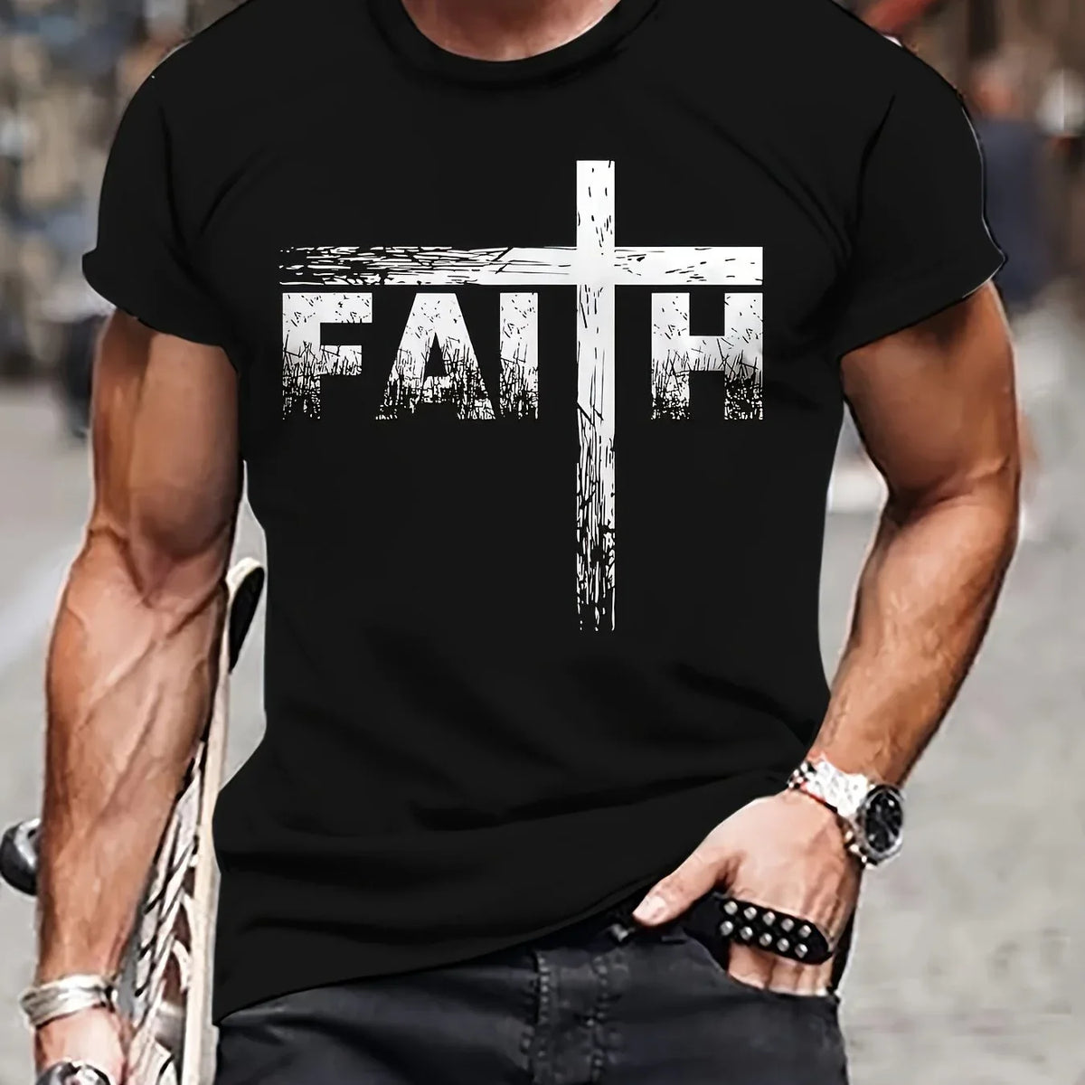 Men's Faith Graphic T-Shirt - God Cloth