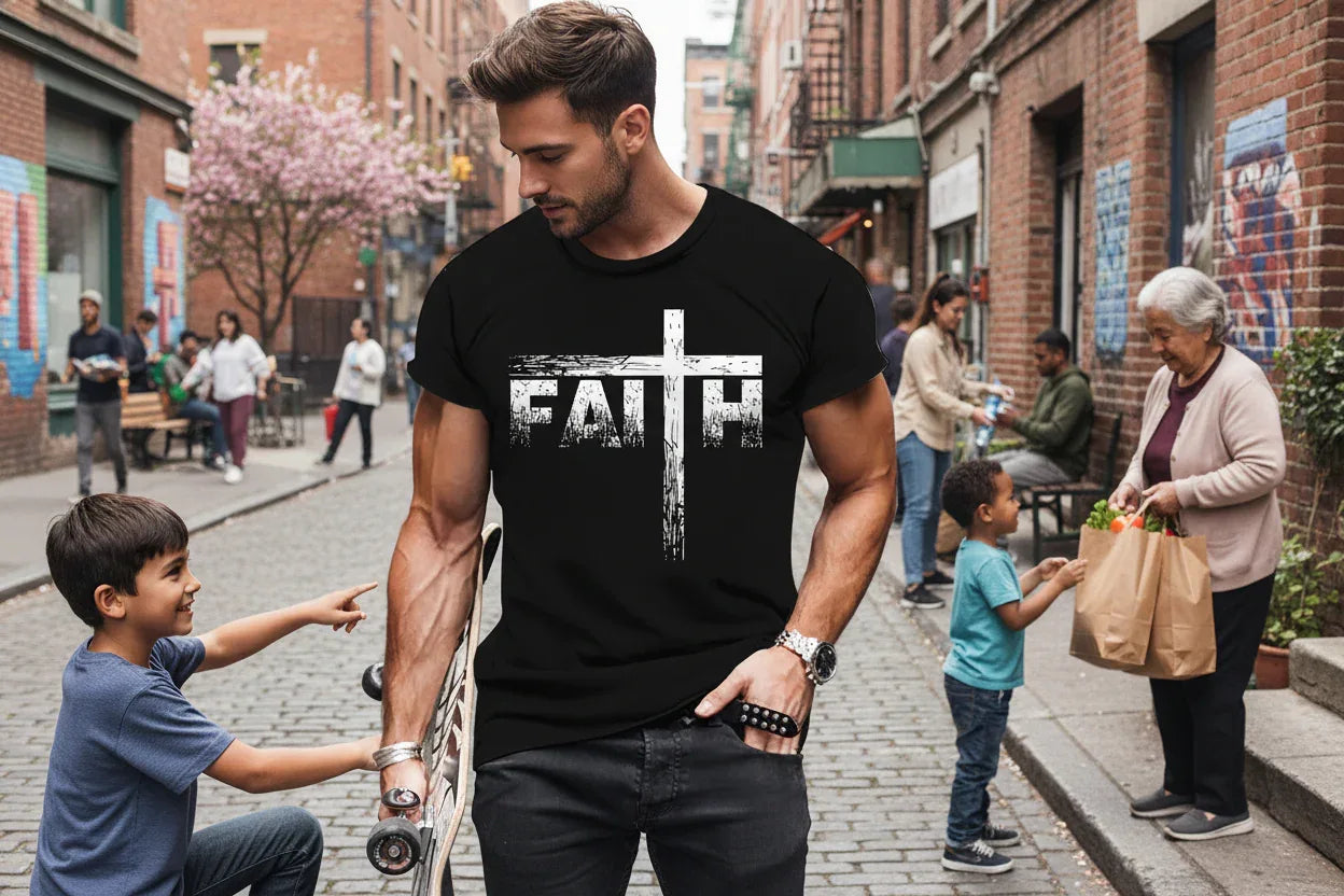 Men's Faith Graphic T-Shirt - God Cloth