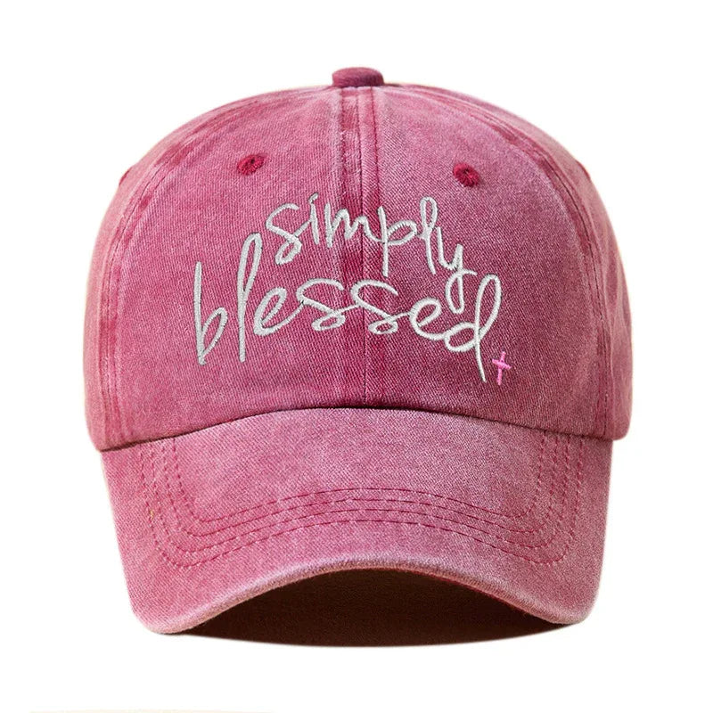 Simply Blessed Wide Brim Baseball Cap - God Cloth