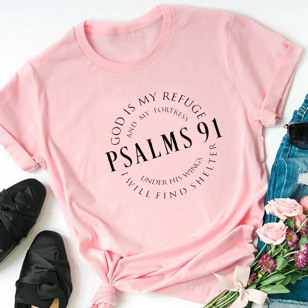 Psalms 91 T-Shirt - God Cloth
