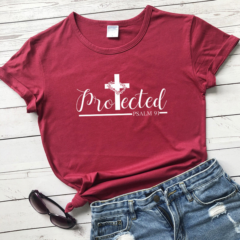 Protected by the Cross T-shirts