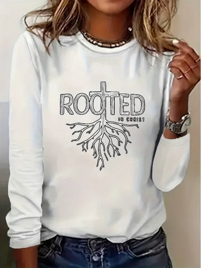 Rooted in Christ Cross & Verse Sweatshirt - God Cloth