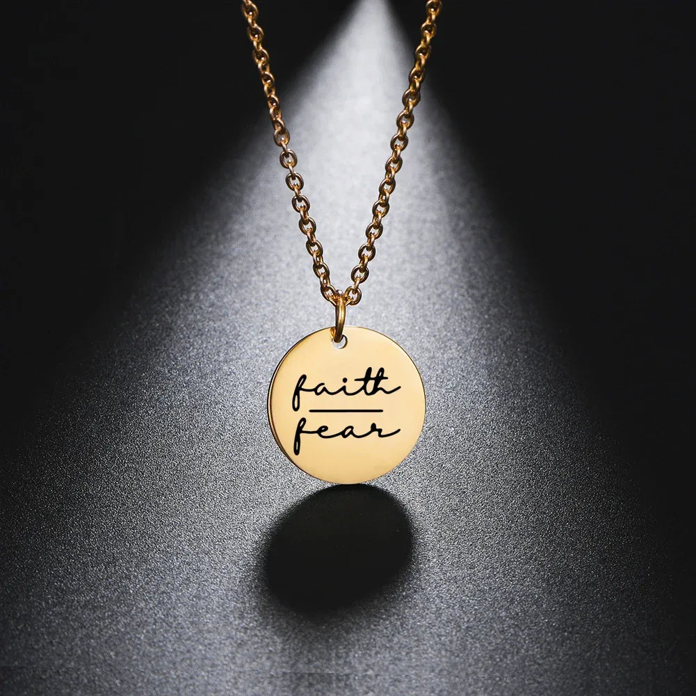 Inspiring Message Stainless Steel Necklaces - God Cloth