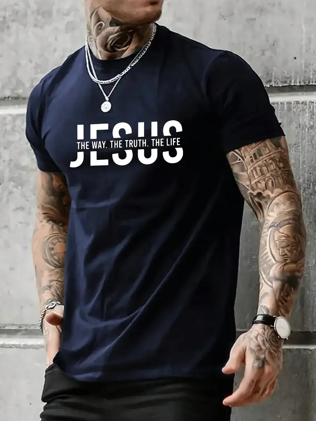 Loose Fit Jesus Way Truth Life T-shirt - God Cloth