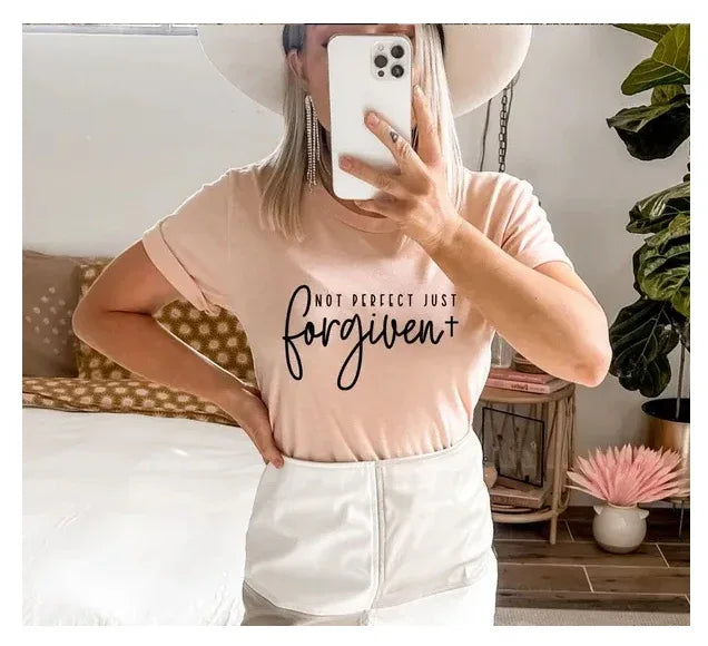Not Perfect Just Forgiven T-Shirt - God Cloth