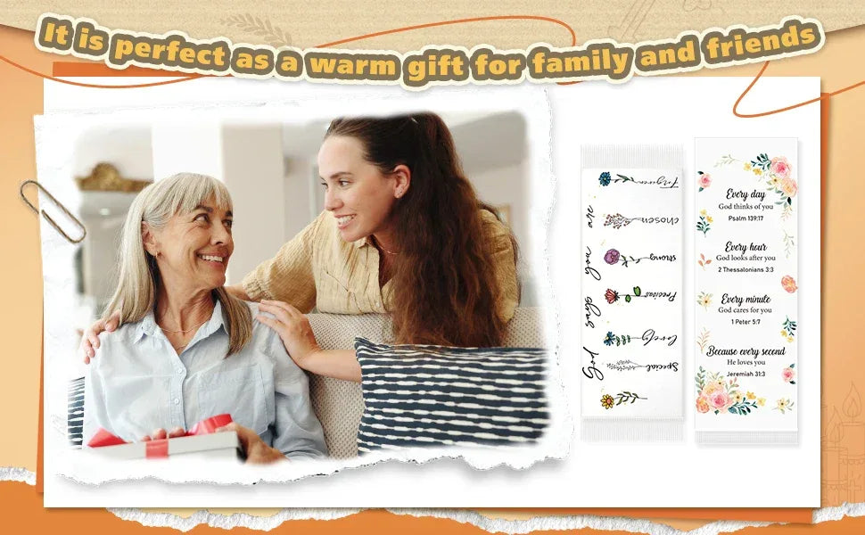 Floral Tassel Scripture Scarf - God Cloth