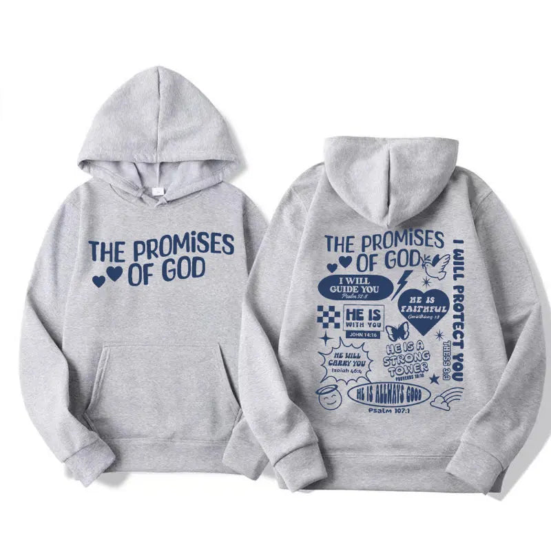 The Promises of God Christian Hoodie | Bible Verse Graphic Sweatshirt
