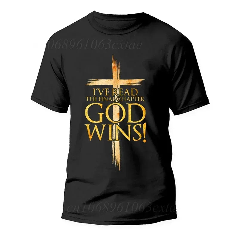 God Wins Christian Faith T-Shirt - God Cloth