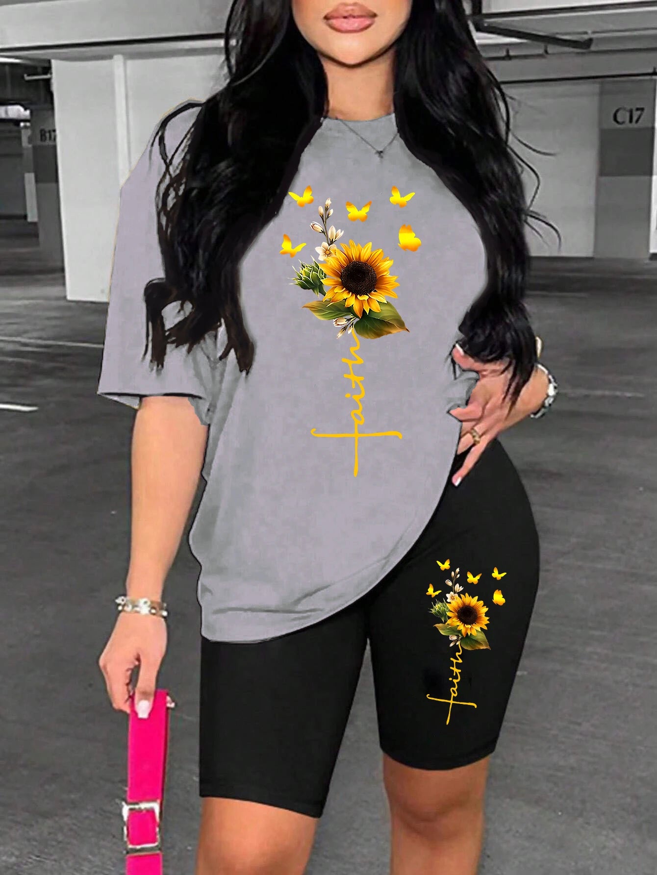 Sunflower Faith Shorts Set