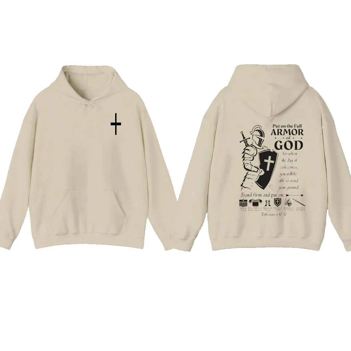 Full Armor of God Christian Hoodie | Ephesians 6:10–18 Sweatshirt