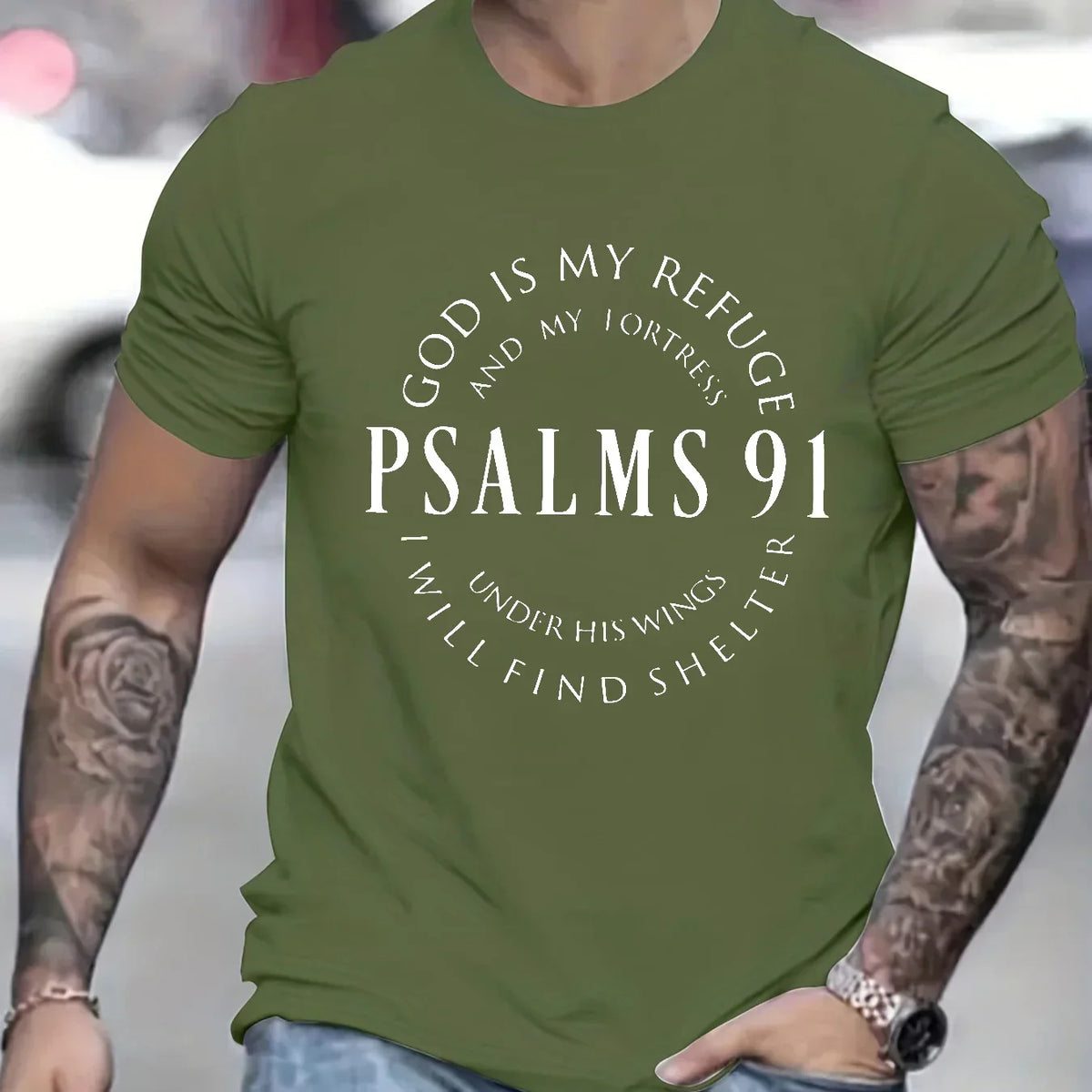 Psalms 91 T-shirt - God Cloth
