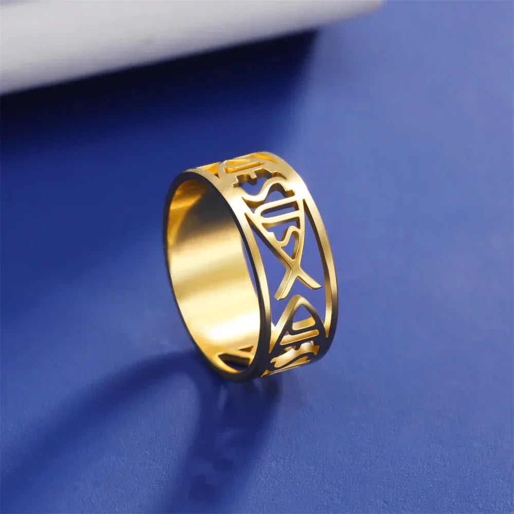 Jesus Fish Ring - God Cloth