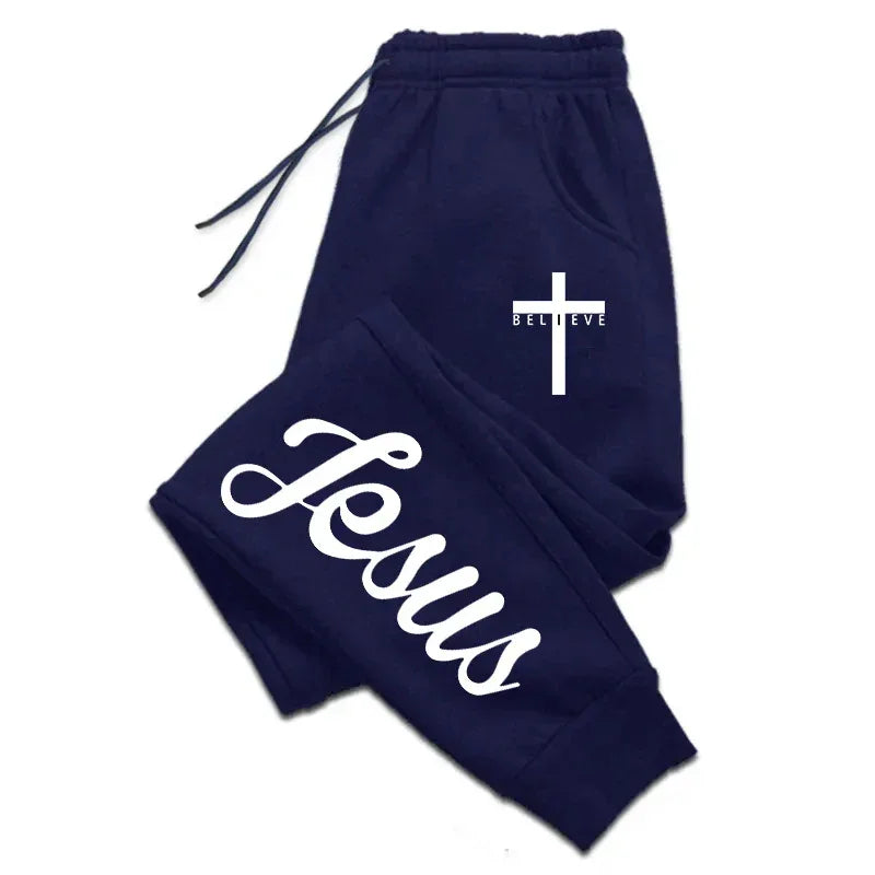 Jesus Cross Sweatpants - God Cloth