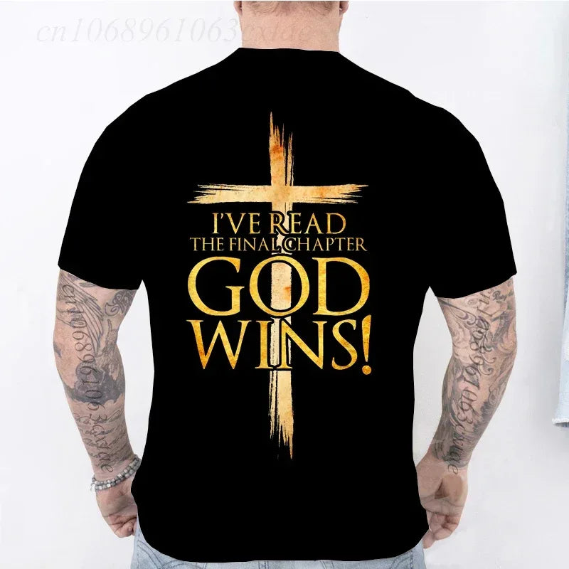 God Wins Christian Faith T-Shirt - God Cloth