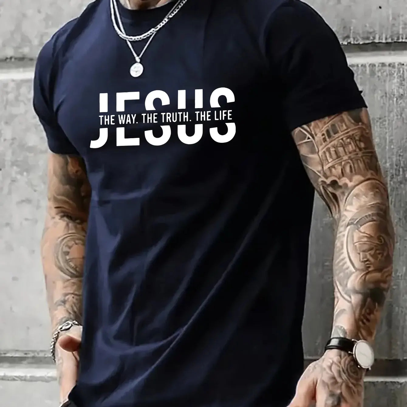 Loose Fit Jesus Way Truth Life T-shirt