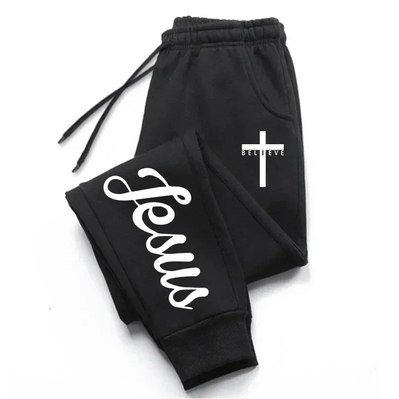 Jesus Cross Sweatpants - God Cloth