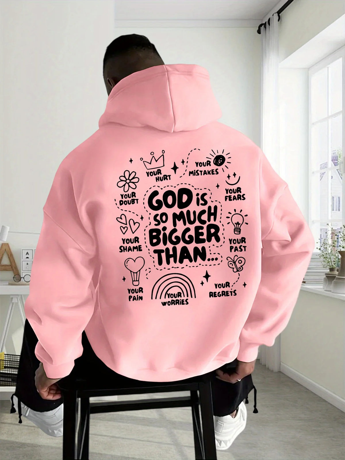 God Is So Much Bigger Than Christian Hoodie | Faith & Encouragement Sweatshirt