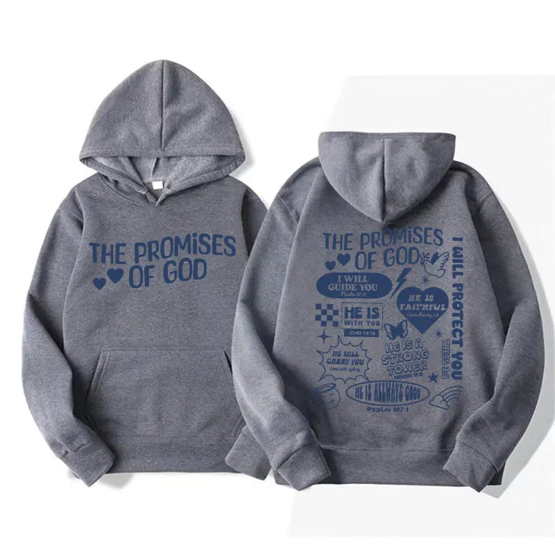 The Promises of God Christian Hoodie | Bible Verse Graphic Sweatshirt